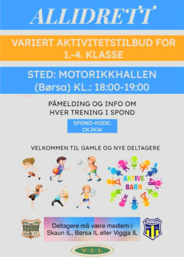Allidrett i samarbeid med Skaun IL og Børsa IL